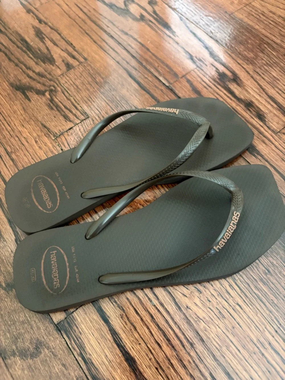 Havaianas Slim Square Flip Flops in Brown - Picture 5 of 5